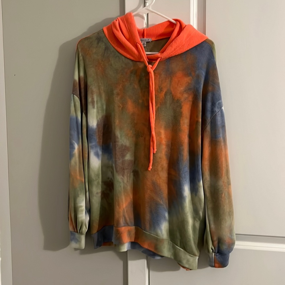 white birch tie dye hoodie